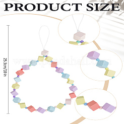 1Pc Acrylic Nylon Rope Mobile Straps&nbsp;HJEW-LP0001-90