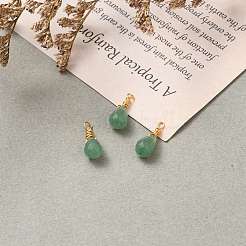 Wire Wrapped Faceted Natural & Synthetic Mixed Stone Pendants&nbsp;X-PALLOY-JF00541