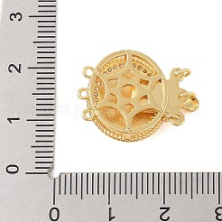 Rack Plating Brass Shell Box Clasps&nbsp;KK-S384-21G-01