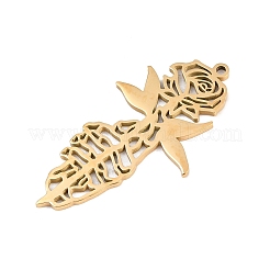 Hollow 304 Stainless Steel Pendants&nbsp;LS-STAS-Z183-01G