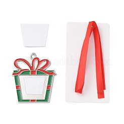 Christmas Themed Sublimation Blank Alloy Pendant Decorations&nbsp;LS-DIY-L070-01D
