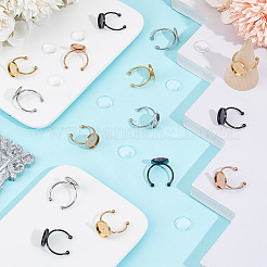 DIY Blank Dome Open Cuff Ring Making Kit&nbsp;FIND-DC0004-74