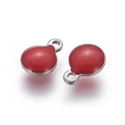 304 Stainless Steel Enamel Charms&nbsp;STAS-O122-D-06P