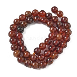 Natural Orange Garnet Beads Strands&nbsp;G-G271-B01-8mm