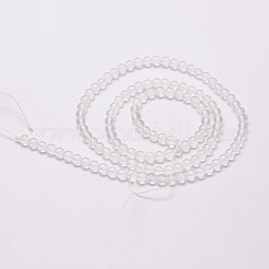 Natural Quartz Crystal Beads Strands&nbsp;G-N0218-01-3mm