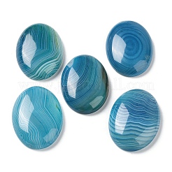 Natural Striped Agate/Banded Agate Cabochons&nbsp;G-H296-01F