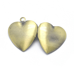 Brass Locket Pendants&nbsp;KK-F717-43AB-NR