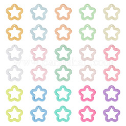 55Pcs 11 Colors Opaque Acrylic Pendants&nbsp;MACR-TA0002-46