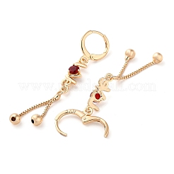 Glass Word Love Leverback Earrings&nbsp;EJEW-K256-15KCG