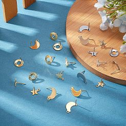 304 Stainless Steel Stud Earring Findings&nbsp;STAS-UN0020-27
