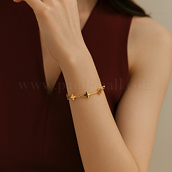 2Pcs 2 Styles Stainless Steel Cuff Bangles&nbsp;BJEW-GO0002-25