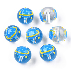 Transparent Glass with Enamel Beads&nbsp;LAMP-T011-22B