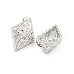 Non-Tarnish Rhombus 304 Stainless Steel Ear Studs&nbsp;EJEW-L290-008P