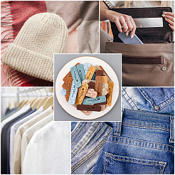 56Pcs 7 Colors PU Leather Label Tags&nbsp;DIY-CL0002-05