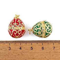 Brass Enamel Pendants&nbsp;KK-E112-13G
