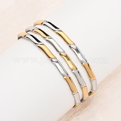 304 Stainless Steel Multi-layered Cuff Bangles for Women&nbsp;BJEW-G780-02GP
