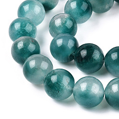 Two Tone Natural White Jade Bead Strands&nbsp;G-R165-8mm-05