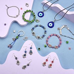 DIY Evil Eye Jewelry Set Making Kits&nbsp;DIY-SZ0007-79