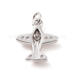 Brass Micro Pave Cubic Zirconia Charms&nbsp;KK-C012-42P