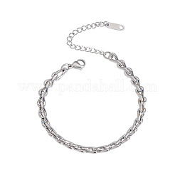 304 Stainless Steel Chain Necklaces & Bracelets & Anklets Sets for Unisex&nbsp;XN7941-1