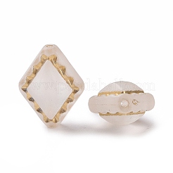 Plating Transparent Acrylic Beads&nbsp;X-OACR-P013-30E