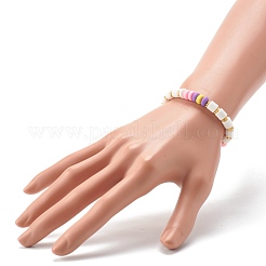 Handmade Polymer Clay Beads Stretch Bracelets&nbsp;BJEW-JB06428