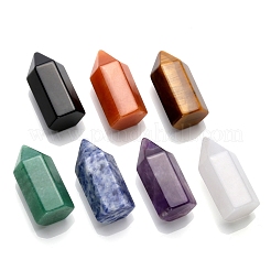 Point Tower Natural Gemstone Hexagonal Prism Chakra Healing Stone Wands&nbsp;PW-WG40392-01