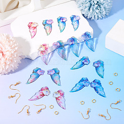 DIY Wing Dangle Earring Making Kits&nbsp;DIY-TA0012-36