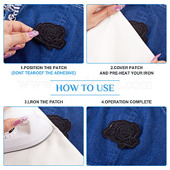 9Pcs 3 Styles Computerized Embroidery Cloth Patches&nbsp;PATC-TA0001-28