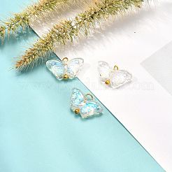 Electroplate Transparent Glass Pendants&nbsp;X1-PALLOY-JF00903