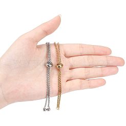 Adjustable 304 Stainless Steel Bracelet Making&nbsp;STAS-PH0019-07
