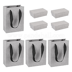 4Pcs Rectangle Paper Jewelry Display Cases&nbsp;CON-TA0001-39B-02