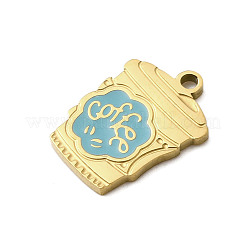 304 Stainless Steel Enamel Pendants&nbsp;STAS-I336-01G-02