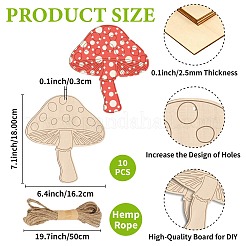 Unfinished Blank Wooden Pendants for Painting Arts&nbsp;HJEW-WH20028-007