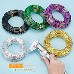 Round Anodized Aluminum Wire&nbsp;AW-BC0007-2.0mm-10