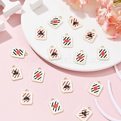16Pcs 4 Styles Alloy Enamel Pendants&nbsp;ENAM-FS0001-69