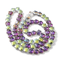 Electroplate Glass Beads Strands&nbsp;EGLA-B006-04A-HP03