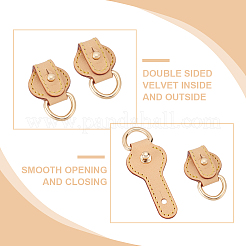 1 Pair Leather Short Suspension Clasps&nbsp;FIND-AN0001-37A