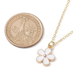 Alloy Enamel Pendant Necklaces for Women&nbsp;NJEW-JN04806