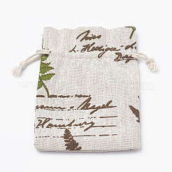 Polycotton(Polyester Cotton) Packing Pouches Drawstring Bags&nbsp;ABAG-T006-A14