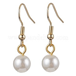 Round ABS Plastic Imitation Pearl Beads Necklace & Bracelet & Dangle Earring Sets for Women&nbsp;SJEW-JS01306