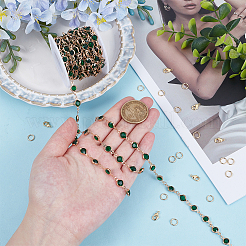 DIY Brass Rhinestone Jewelry Sets Making Kits&nbsp;DIY-OC0014-15A