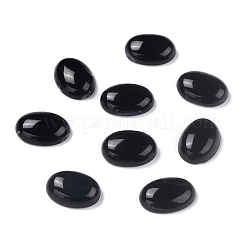 Oval Natural Dyed & Heated Black Agate Cabochons&nbsp;X-G-K020-18x13mm-01