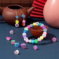250Pcs 5 Style Handmade Polymer Clay Beads&nbsp;CLAY-LS0001-05