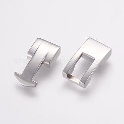Tarnish Resistant 304 Stainless Steel Snap Lock Clasps&nbsp;STAS-L189-32P