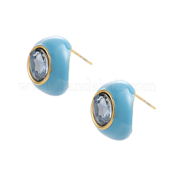 304 Stainless Steel Round Stud Earrings&nbsp;EJEW-OY011-83G