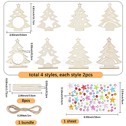 Blank Unfinished Wood Christmas Tree Party Decorations&nbsp;DIY-SP0005-89