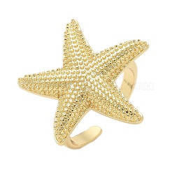 Brass Cuff Finger Rings for Women&nbsp;RJEW-U033-09G-02