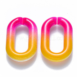 Two Tone Opaque Acrylic Linking Rings&nbsp;OACR-S036-006B-M