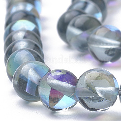 Synthetic Moonstone Beads Strands&nbsp;G-S283-03-10mm